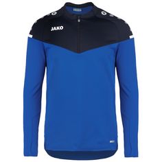 JAKO Champ 2.0 Ziptop Funktionssweatshirt Herren blau / dunkelblau