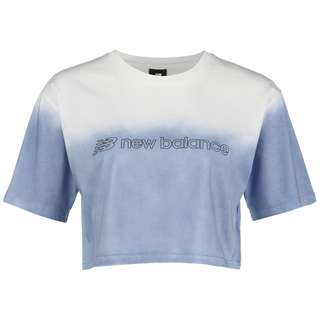 NEW BALANCE Optiks Spray T-Shirt Damen blau / weiß