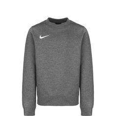 Nike Park 20 Fleece Crew Funktionssweatshirt Kinder dunkelgrau / weiß
