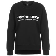 NEW BALANCE Essentials ID Crew Sweatshirt Damen schwarz / weiß