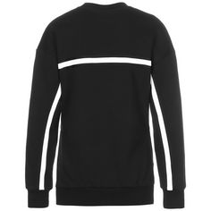 Rückansicht von NEW BALANCE Essentials ID Crew Sweatshirt Damen schwarz / weiß