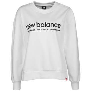 NEW BALANCE Essentials ID Crew Sweatshirt Damen weiß / schwarz