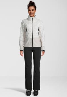 Rückansicht von RH+ 5 Elements Hybrid Bomber Funktionsjacke Damen inuit white/light grey melange