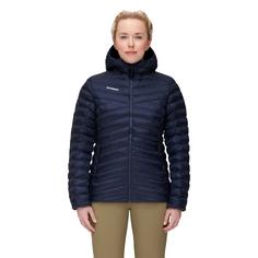 Rückansicht von Mammut Albula Hooded Kunstfaserjacke Damen marine