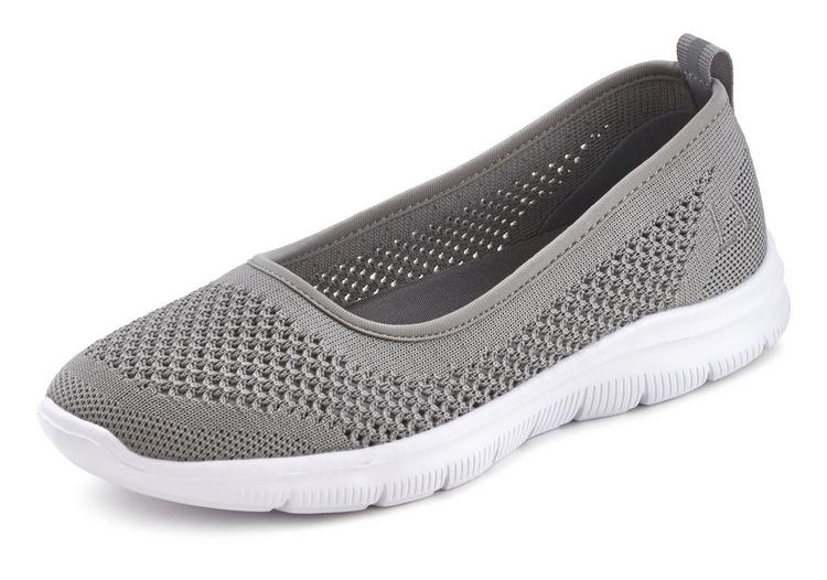 Lascana Lascana Ballerina Barefoot Schuhe Damen - grau - 0 | SportScheck