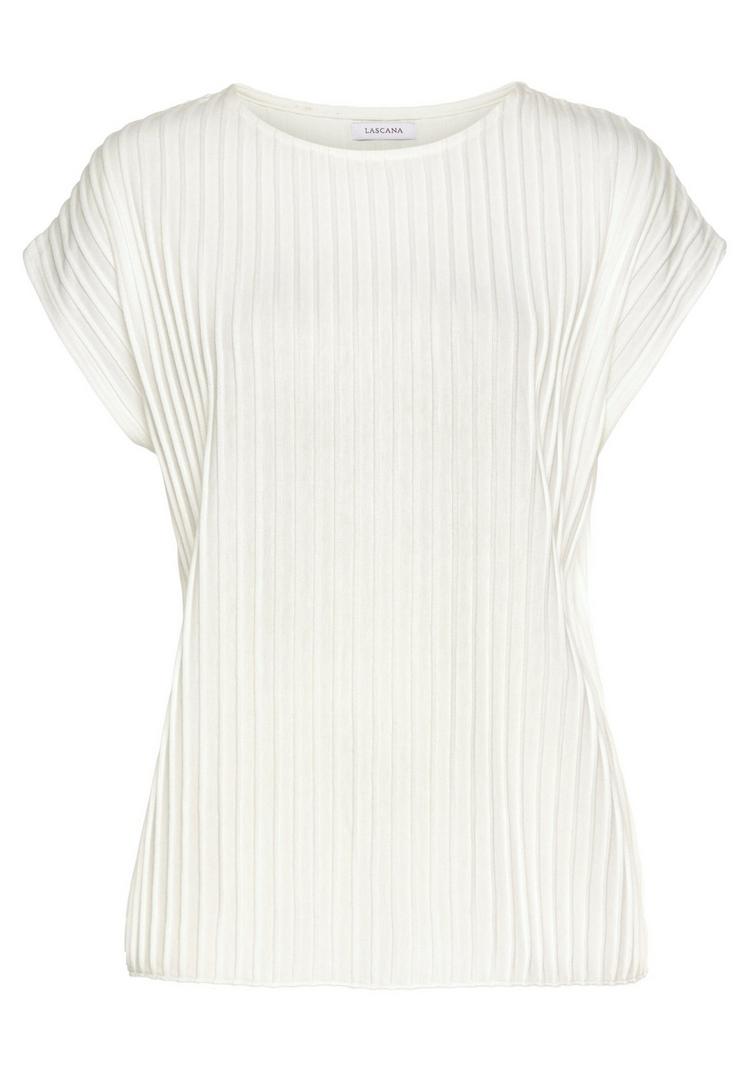 Lascana Lascana Kurzarmshirt T-Shirt Damen - creme - 0 | SportScheck