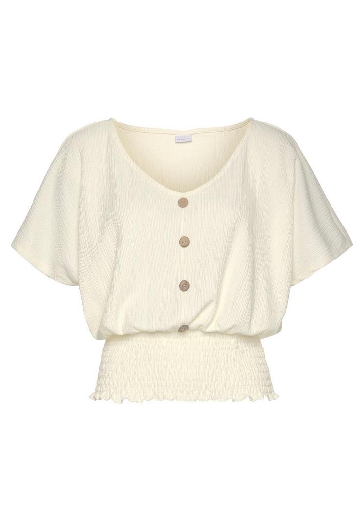Lascana Lascana V-Shirt V-Shirt Damen - creme - 0 | SportScheck