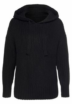 Lascana Kapuzenpullover Hoodie Damen schwarz