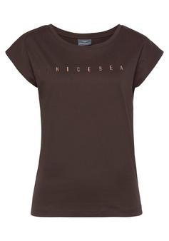 VENICE BEACH Kurzarmshirt T-Shirt Damen dunkelbraun