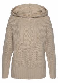 Lascana Kapuzenpullover Hoodie Damen - beige