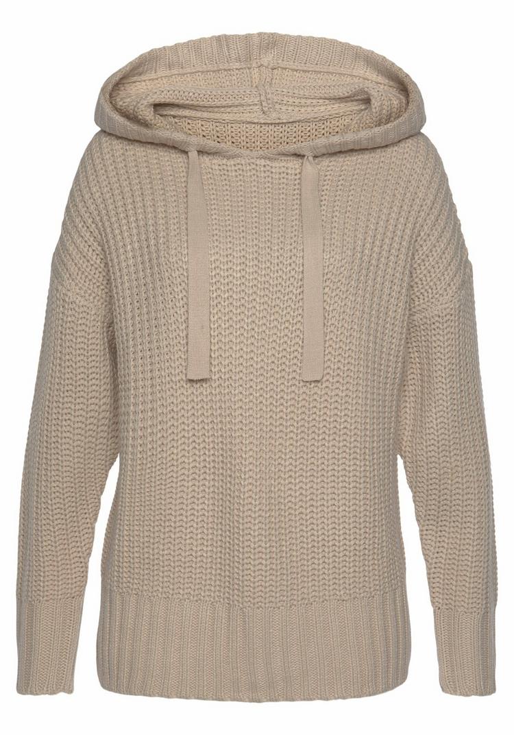 Lascana Lascana Kapuzenpullover Hoodie Damen - beige - 0 | SportScheck
