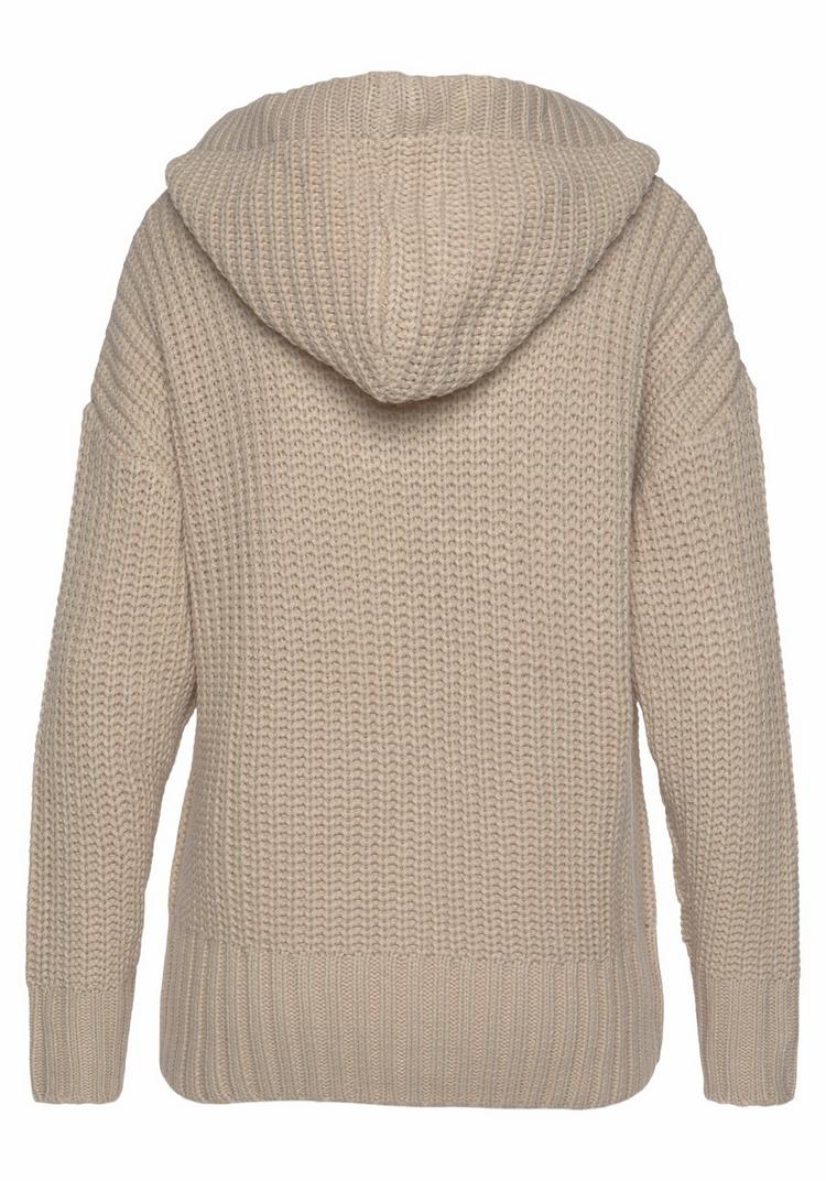 Lascana Lascana Kapuzenpullover Hoodie Damen - beige - 0 | SportScheck