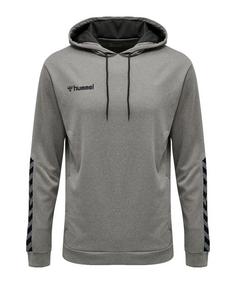 hummel Authentic Poly Hoody  F8745 Funktionssweatshirt Herren grauschwarz