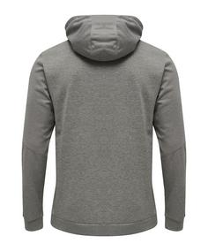 Rückansicht von hummel Authentic Poly Hoody  F8745 Funktionssweatshirt Herren grauschwarz
