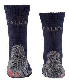 Rückansicht von Falke TK2 Wandersocken Kinder marine