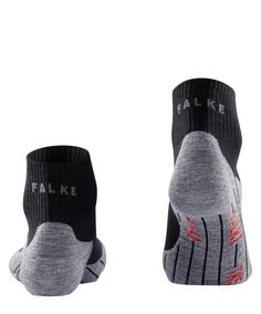 Rückansicht von Falke TK 5 Short Wandersocken Damen black-mix