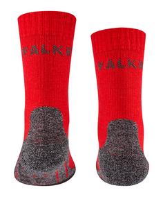 Rückansicht von Falke TK2 Wandersocken Kinder rot