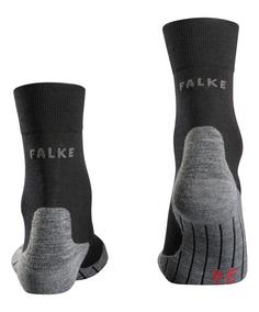 Rückansicht von Falke RU4 Wool Laufsocken Herren black-mix