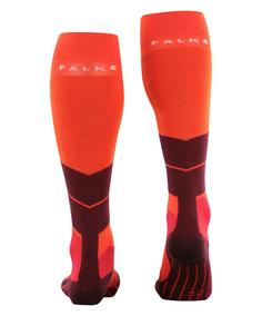 Rückansicht von Falke Merino ST4 WOOL Socken Damen samba orange