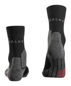 Rückansicht von Falke RU3 Laufsocken Damen schwarz