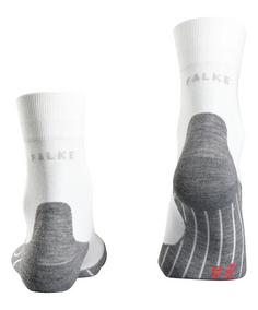 Rückansicht von Falke RU4 Laufsocken Herren WEISS-GRAU