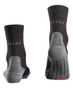 Rückansicht von Falke RU4 Laufsocken Damen schwarz