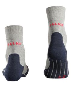 Rückansicht von Falke RU4 Laufsocken Herren light grey