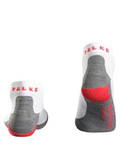 Rückansicht von Falke RU5 Race Short Laufsocken Damen weiß