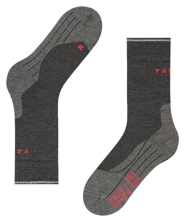 Falke Falke TK2 Explore Wool Silk Socken Damen - anthra.mel (3080) - 3 | SportScheck