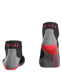 Rückansicht von Falke RU5 Lightweight Short Laufsocken Herren schwarz