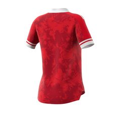Rückansicht von adidas Condivo 20 Trikot kurzarm Damen Fußballtrikot Damen rotweiss