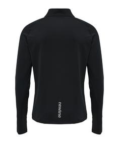 Rückansicht von Newline Core HalfZip Sweatshirt Running Laufshirt Herren schwarz