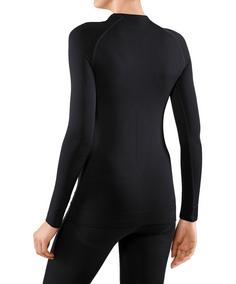 Rückansicht von Falke Layerlangarmshirt Damen black