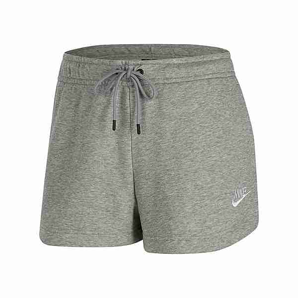 Nike NSW Essential Sweatshorts Damen dk grey heather-matte silver-white
