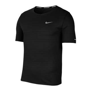 Nike Dry Fit Miler Funktionsshirt Herren black-reflective silv