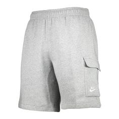 Nike NSW Club Shorts Herren dark grey heather-matte silver-white