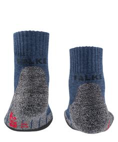 Rückansicht von Falke TK2 Short Wandersocken Kinder dark blue