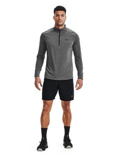 Rückansicht von Under Armour Tech Funktionsshirt Herren carbon heather-black