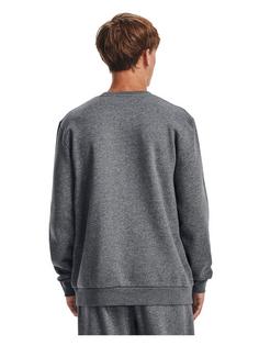 Rückansicht von Under Armour Essential Sweatshirt Herren pitchgraymediumheather-white