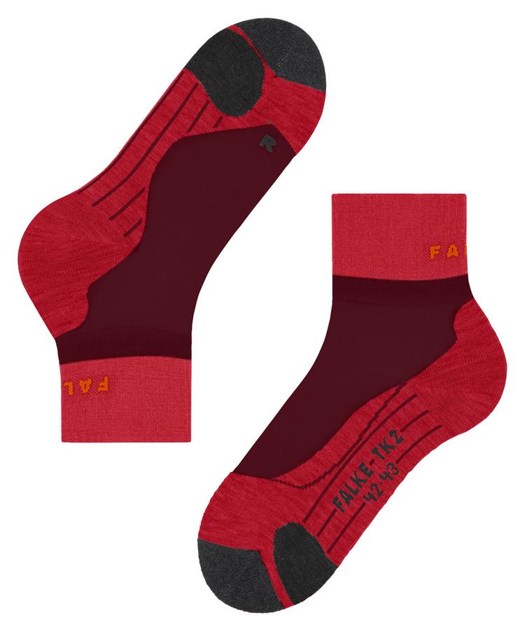 Falke Falke TK2 Explore Short Socken Damen - merlot - 3 | SportScheck