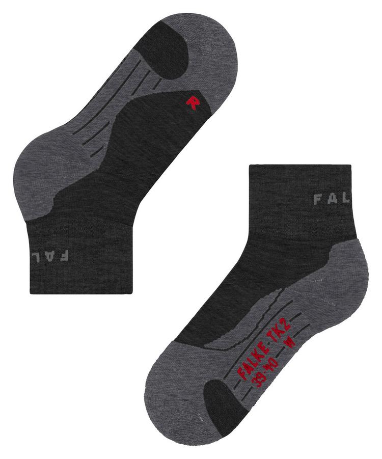 Falke Falke TK2 Explore Short Socken Damen - asphalt mel. (3180) - 3 | SportScheck