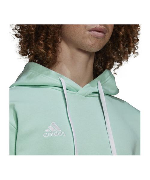 Rückansicht von adidas Entrada 22 Hoody Funktionssweatshirt Herren tuerkis