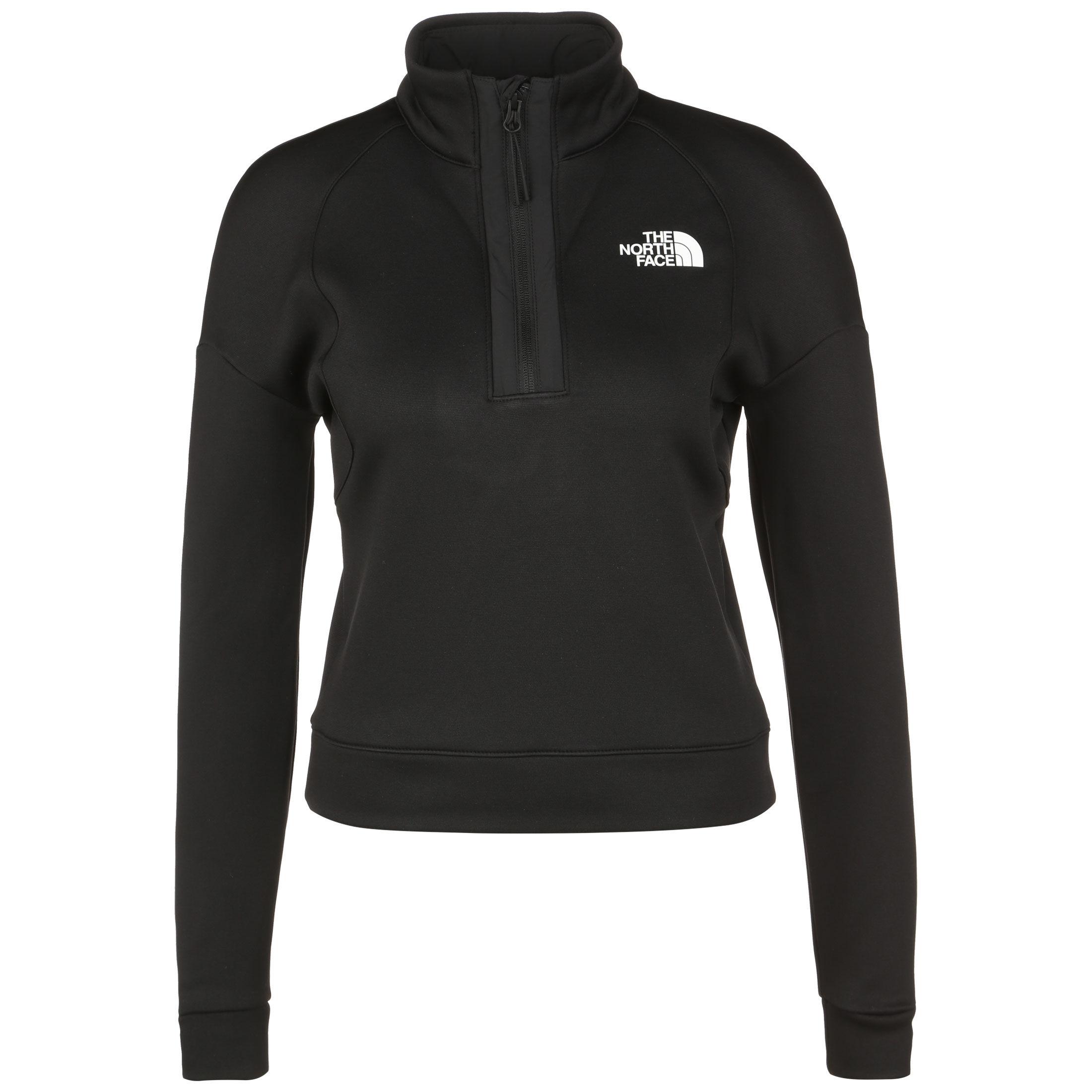 The North Face 1/4 Zip Fleece Sweatshirt Damen schwarz / weiß im Online