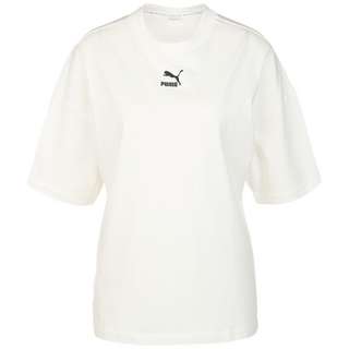 PUMA Classics Oversized T-Shirt Damen weiß / schwarz