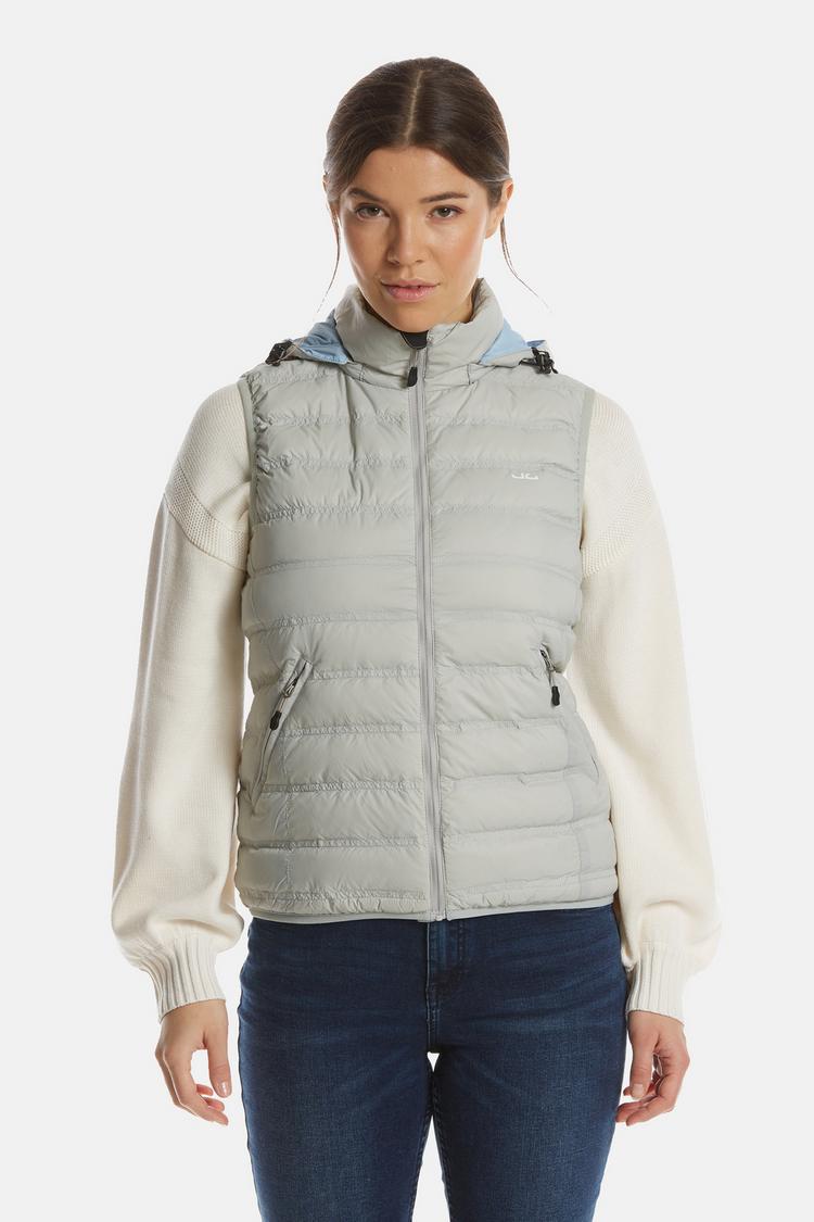 Jeff Green Jeff Green Madlin Daunenweste Damen - Silver Gray - 0 | SportScheck