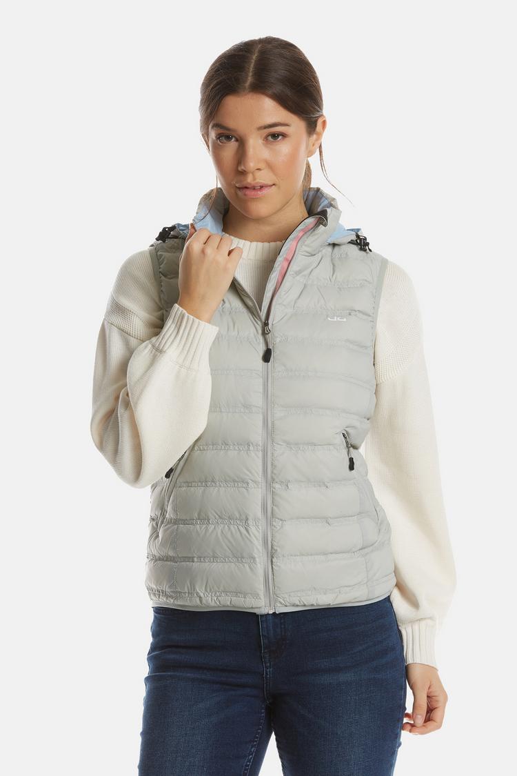 Jeff Green Jeff Green Madlin Daunenweste Damen - Silver Gray - 5 | SportScheck