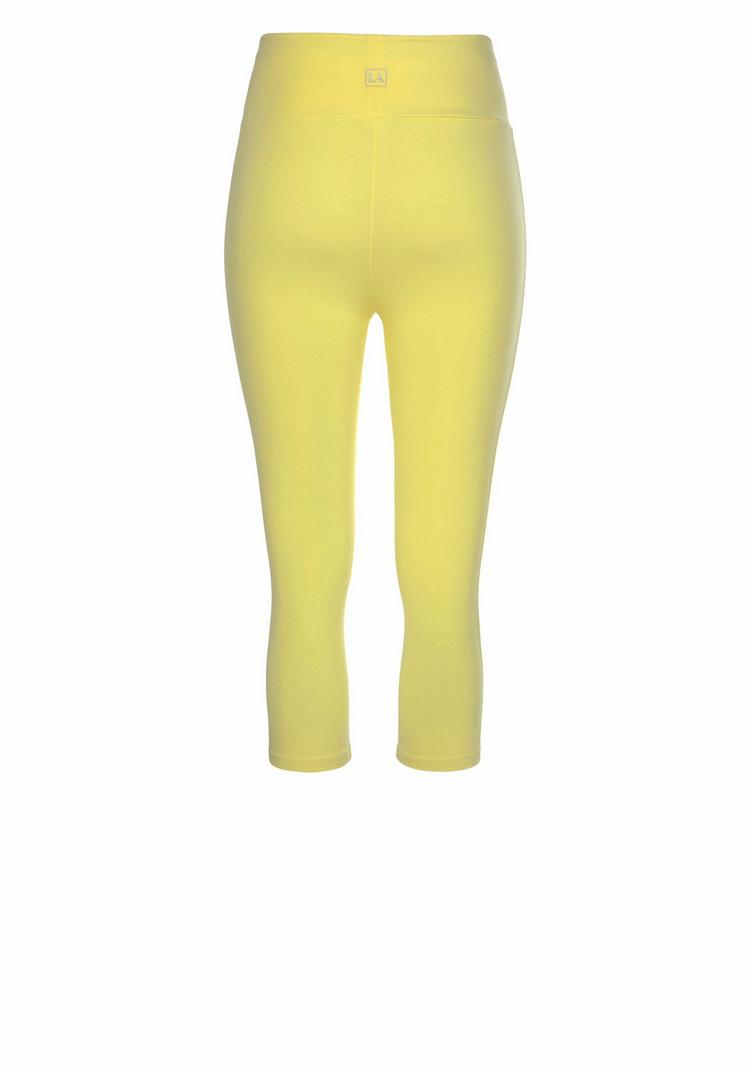 Lascana Lascana Caprileggings Tights Damen - gelb - 0 | SportScheck