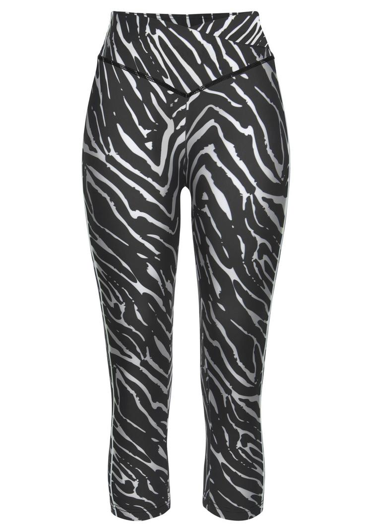 LASCANA Active LASCANA Active Caprileggings Tights Damen - leo-anthrazit - 0 | SportScheck