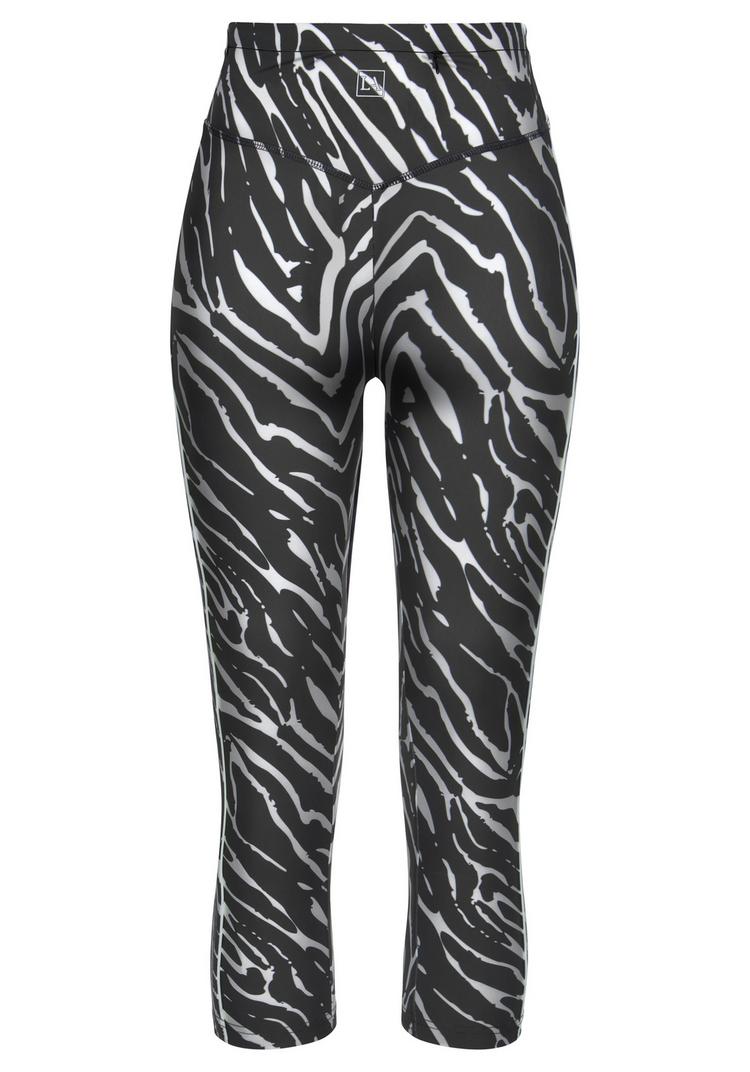 LASCANA Active LASCANA Active Caprileggings Tights Damen - leo-anthrazit - 0 | SportScheck