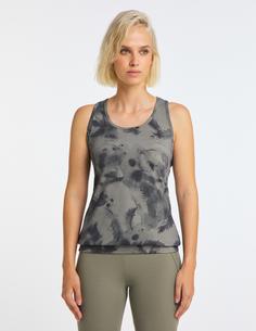 Rückansicht von VENICE BEACH VB SHAY Tanktop Damen AOP Vegetation sage